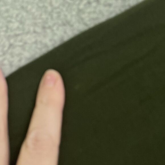 Athleta Sunrise V-Neck Sweatshirt Womens Small Green Pullover Thumbholes Soft - Picture 6 of 9